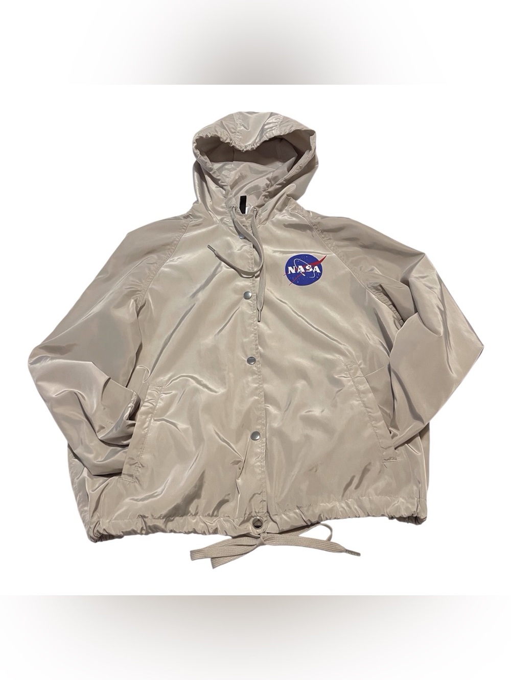 H&M NASA Logo Hooded Windbreaker Women's Jacket, M - Picture 12 of 12
